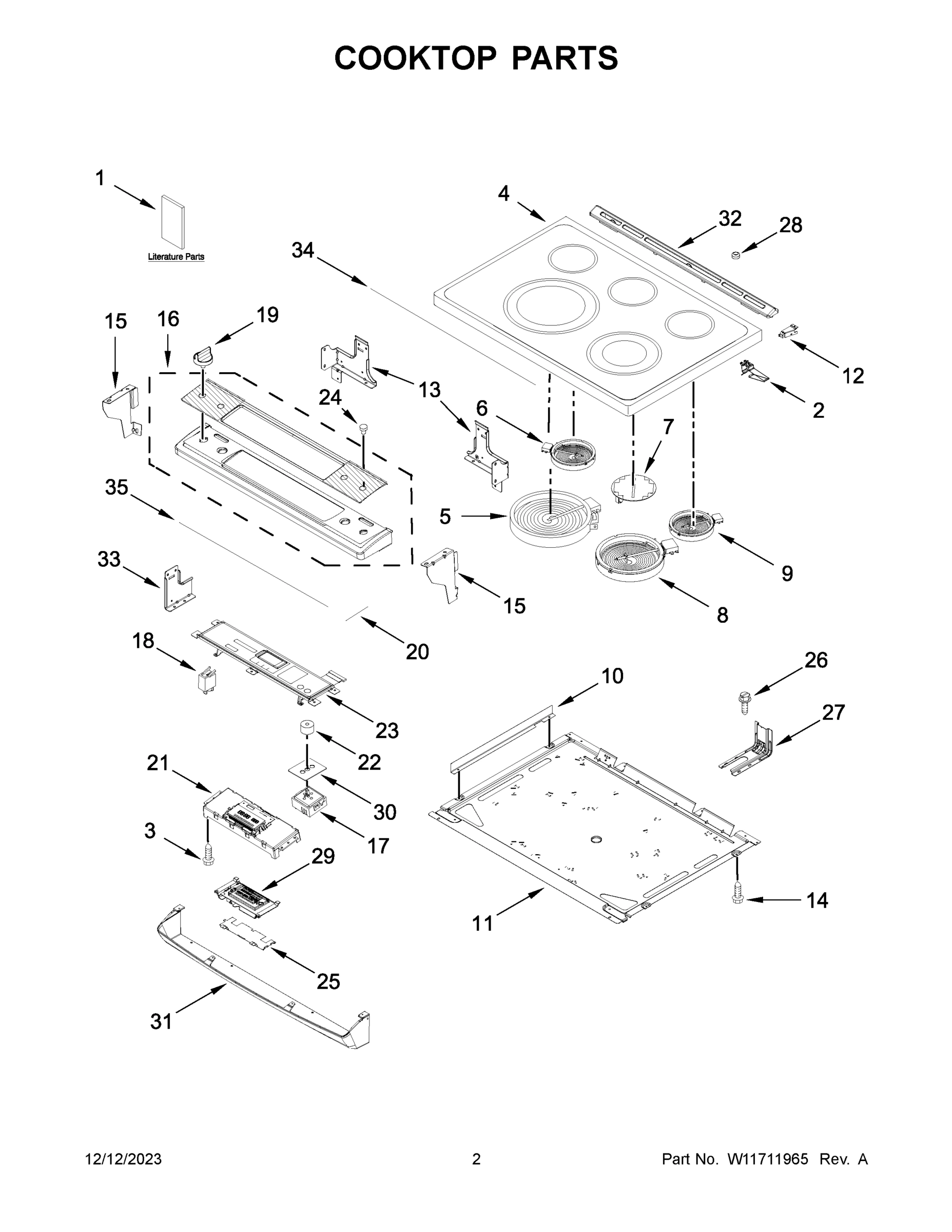 02 - COOKTOP PARTS