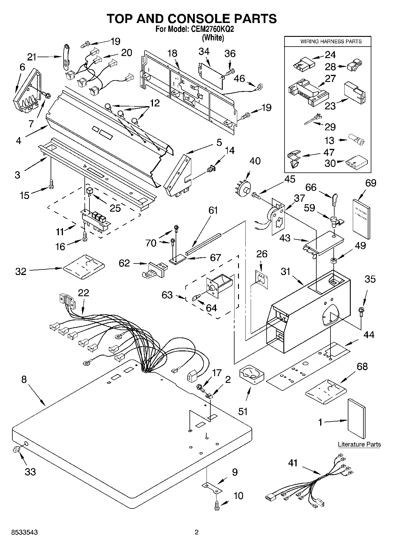 01 - TOP AND CONSOLE PARTS
