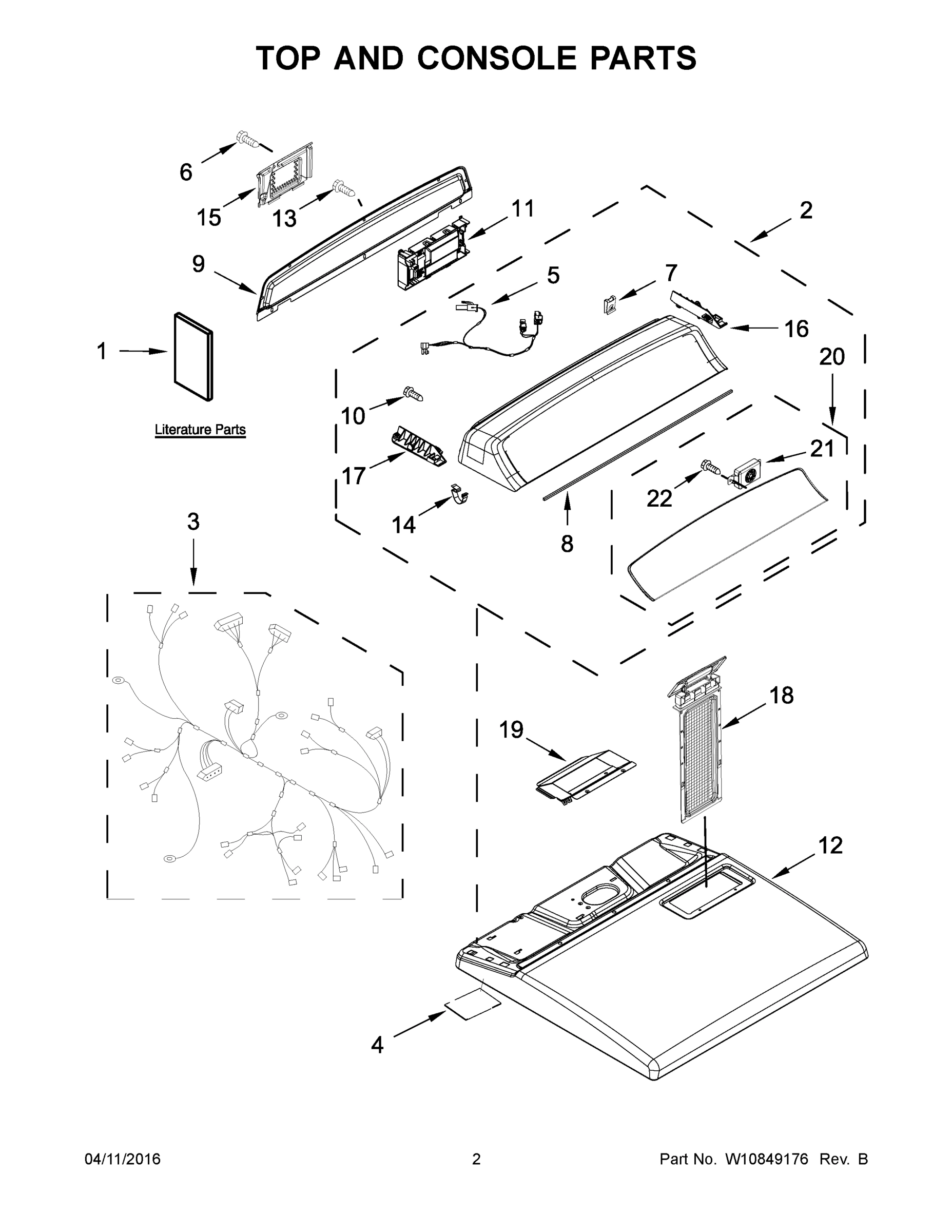 02 - TOP AND CONSOLE PARTS