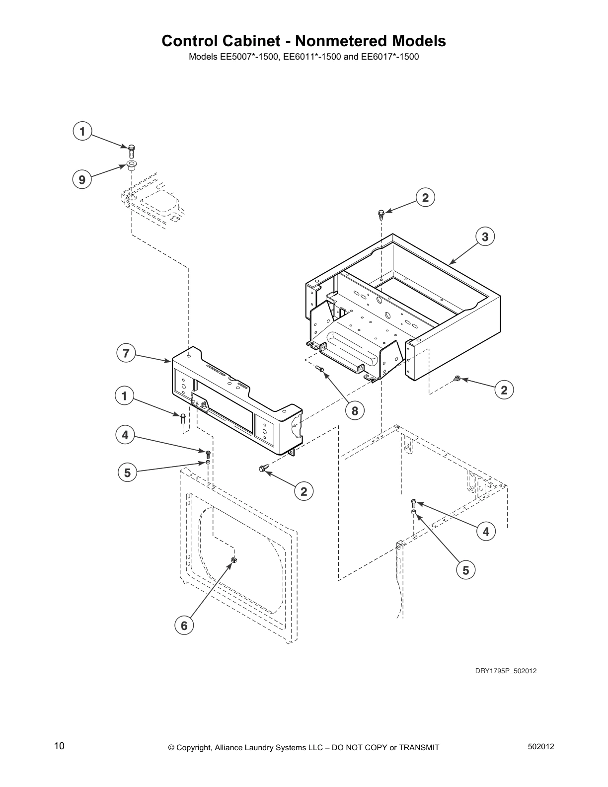 Control Cabinet - Nonmetered Models
