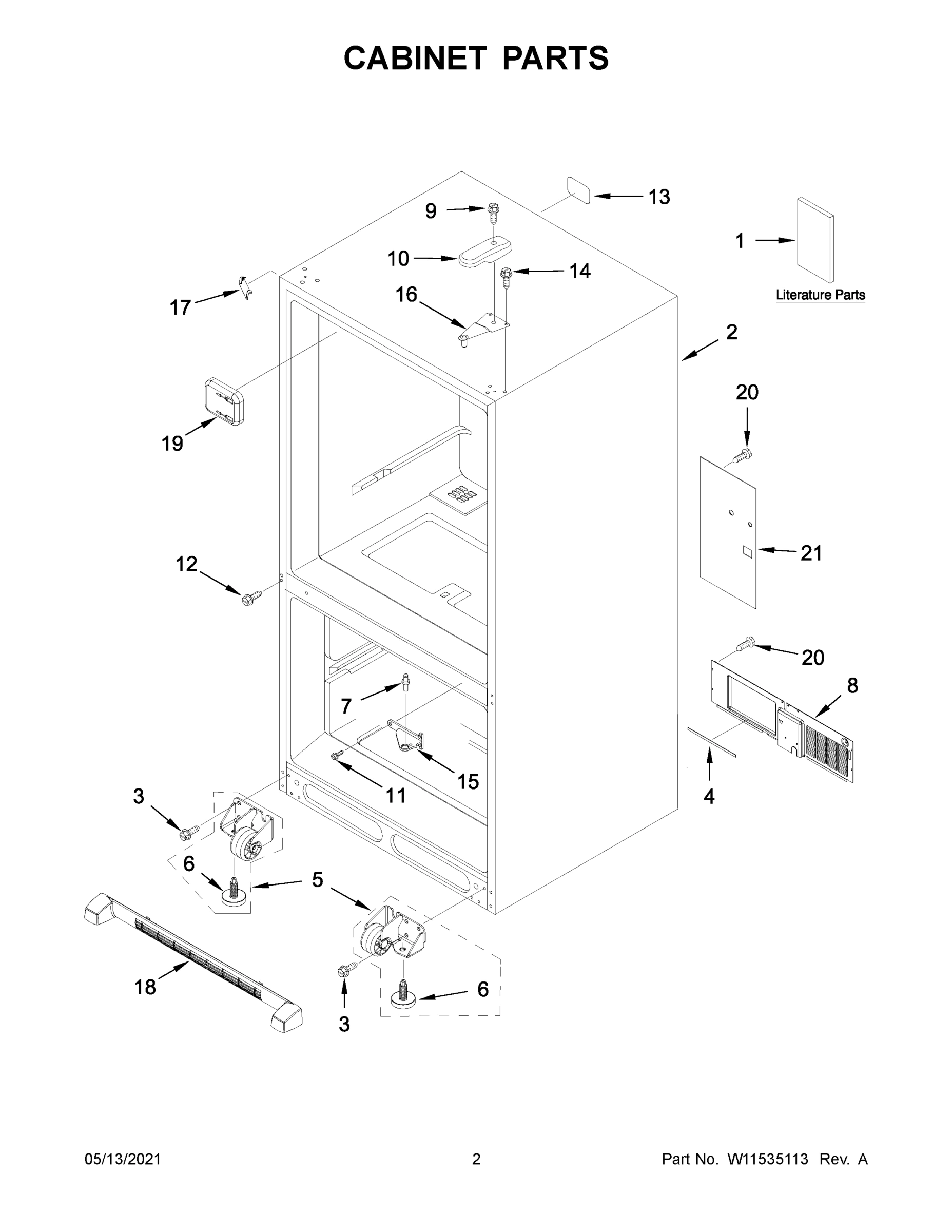 02 - CABINET PARTS