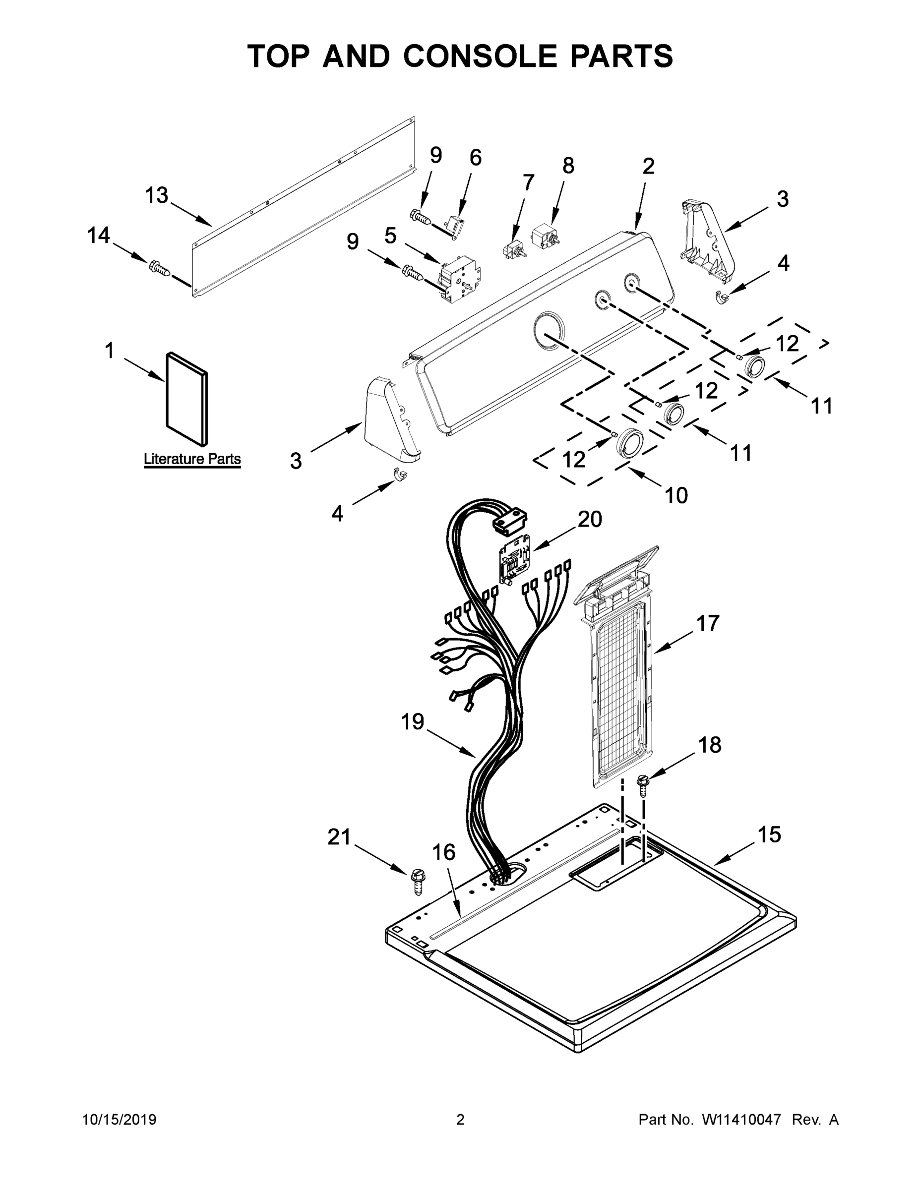 02 - TOP AND CONSOLE PARTS