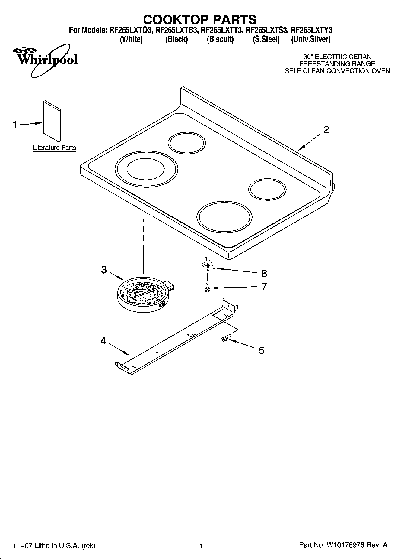 01 - COOKTOP PARTS