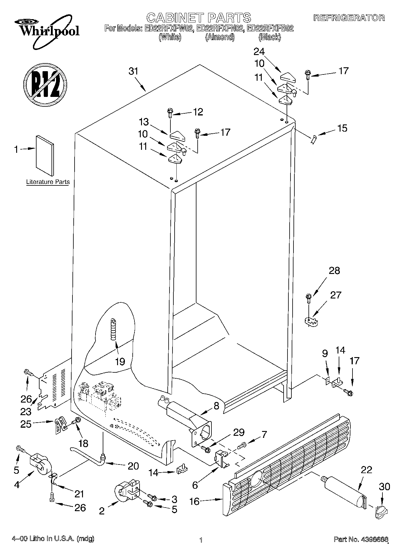 01 - CABINET, LITERATURE