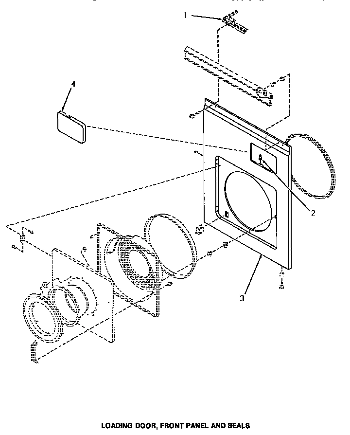 08 - DRYER LOADING DOOR, FRONT PANEL & SEALS