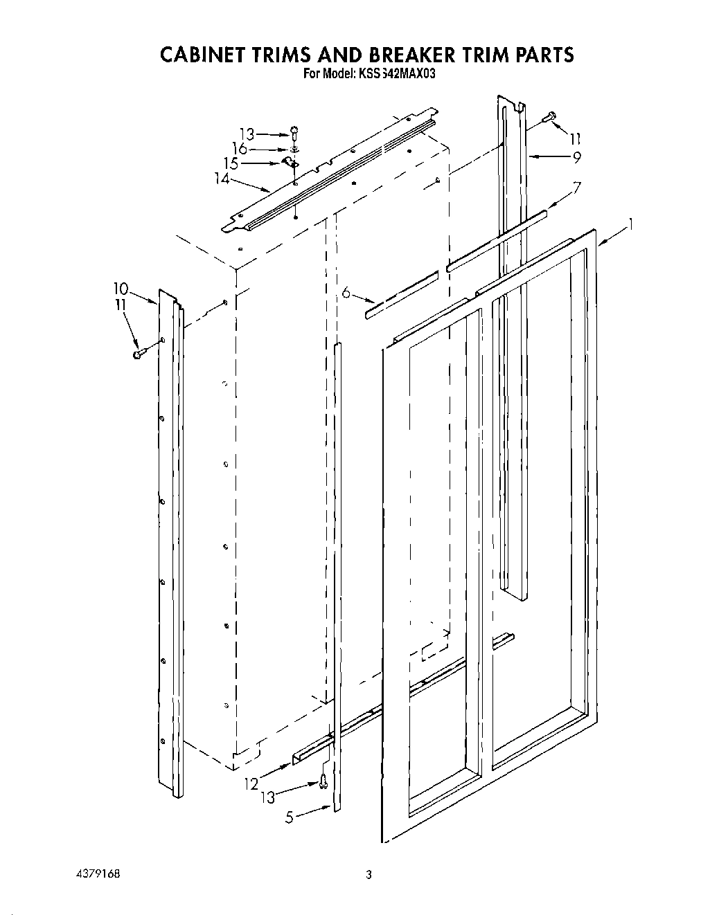 02 - CABINET TRIMS AND BREAKER TRIM