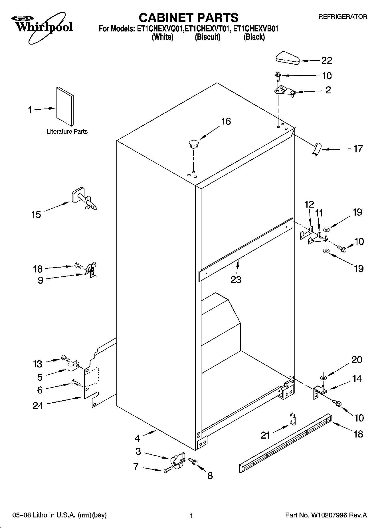 01 - CABINET PARTS