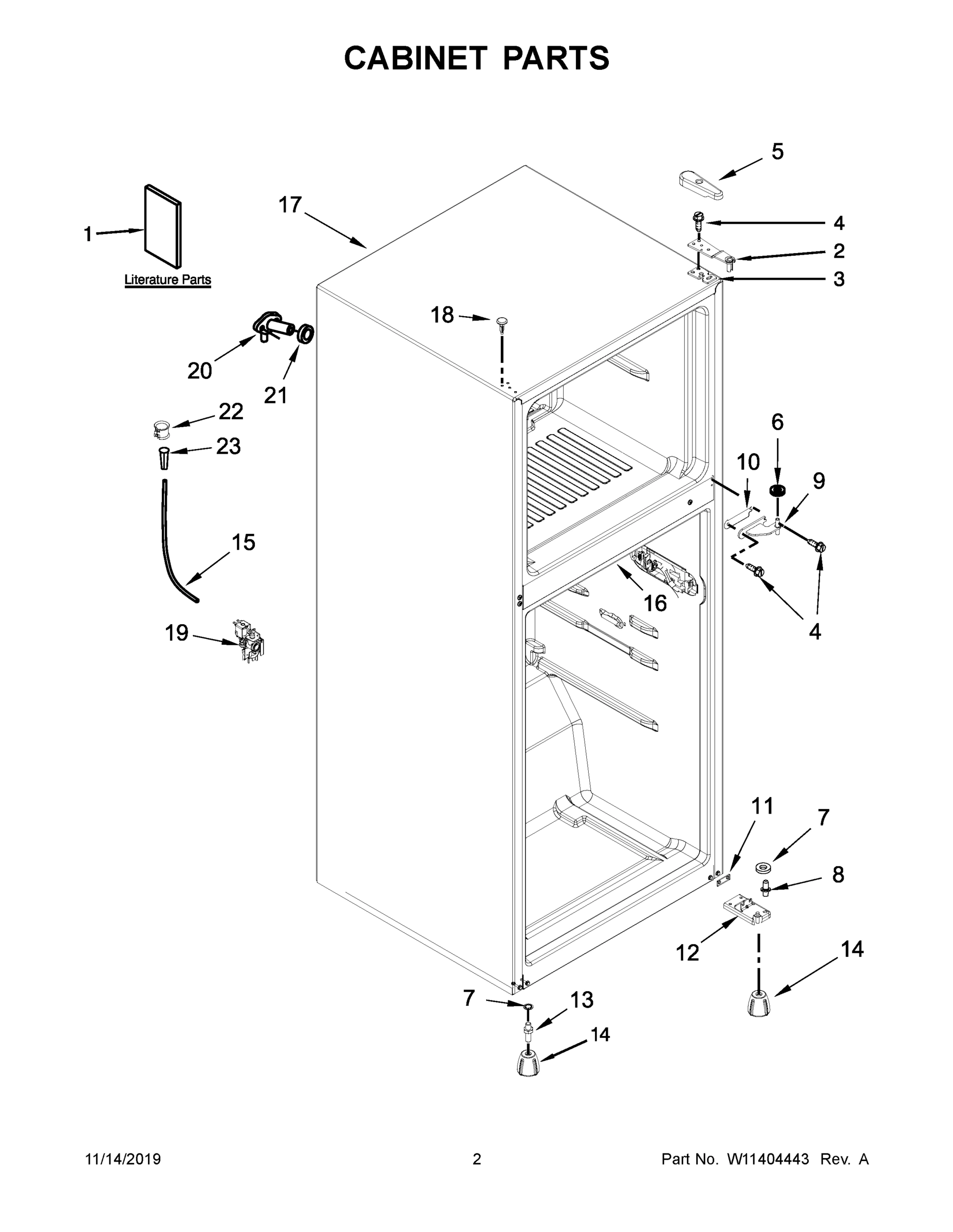 02 - CABINET PARTS