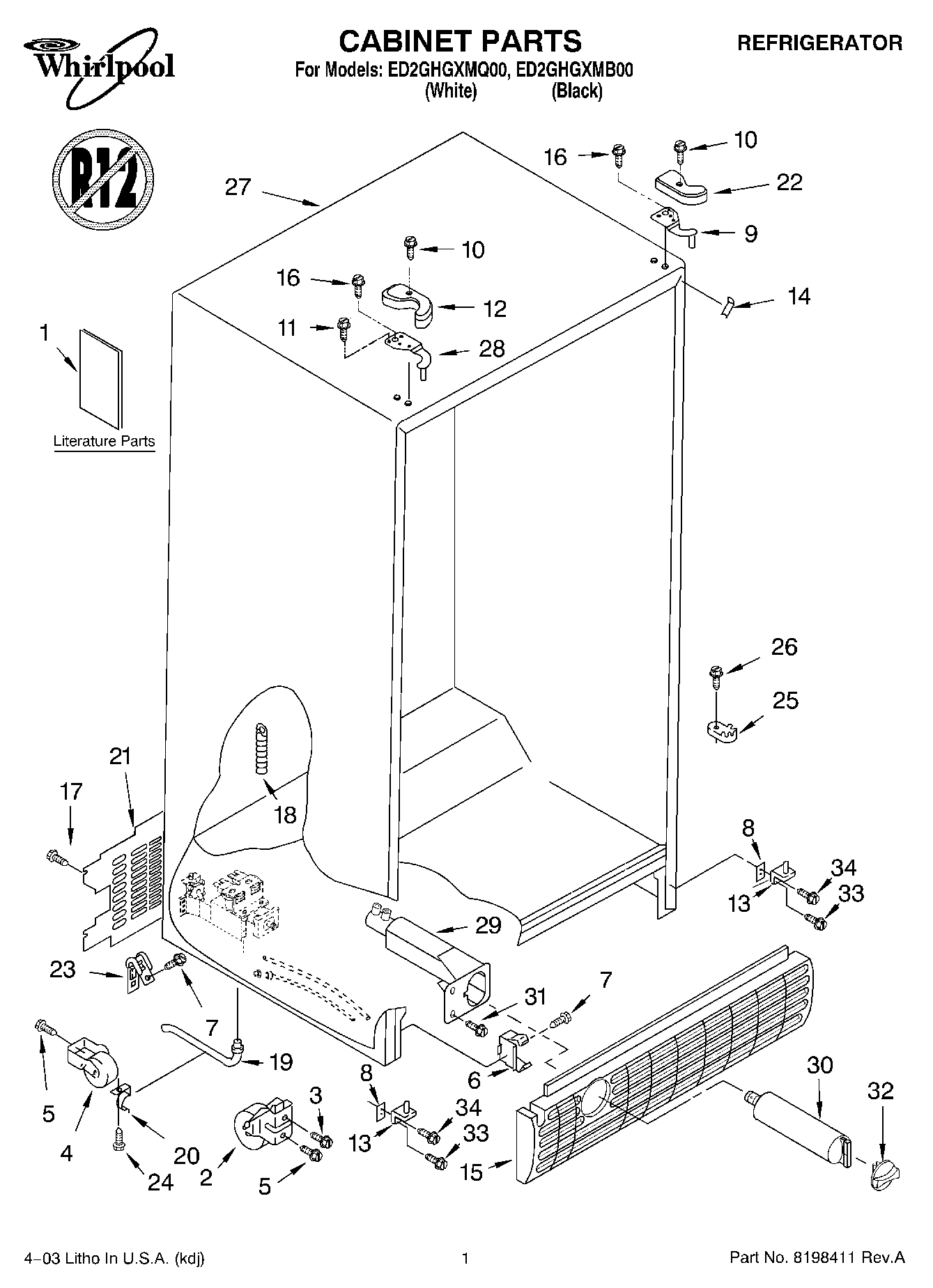 01 - CABINET PARTS