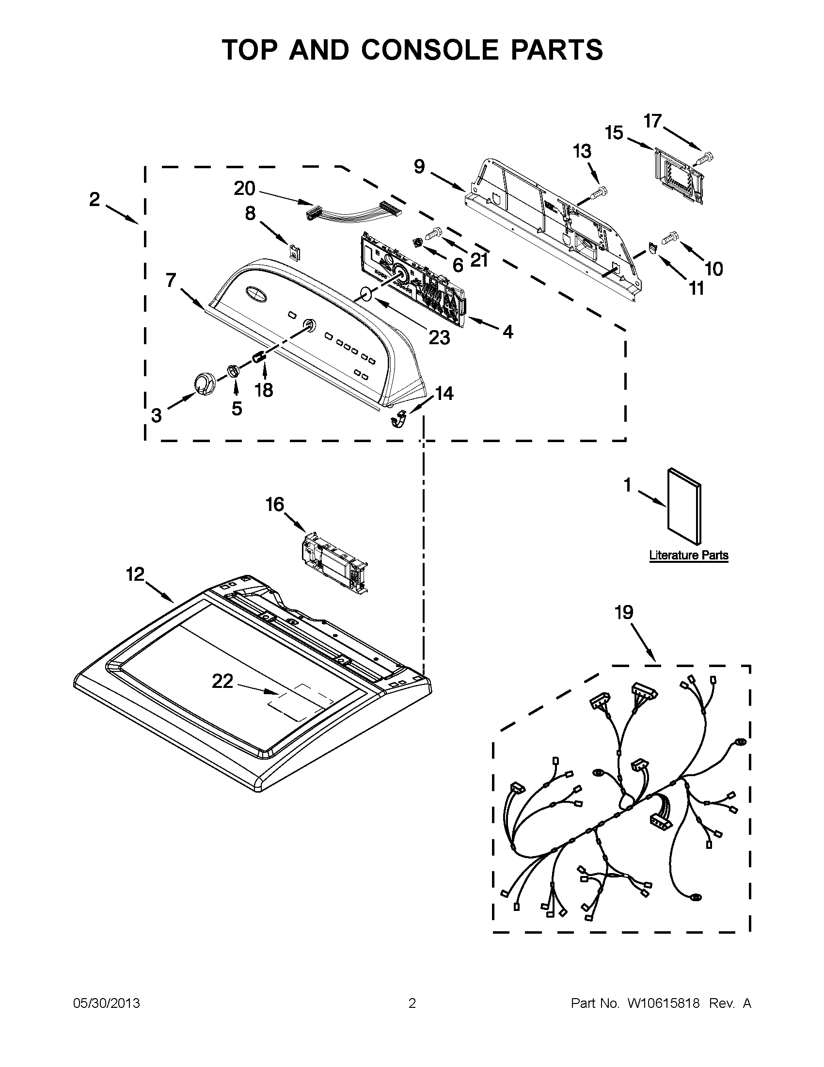 01 - TOP AND CONSOLE PARTS