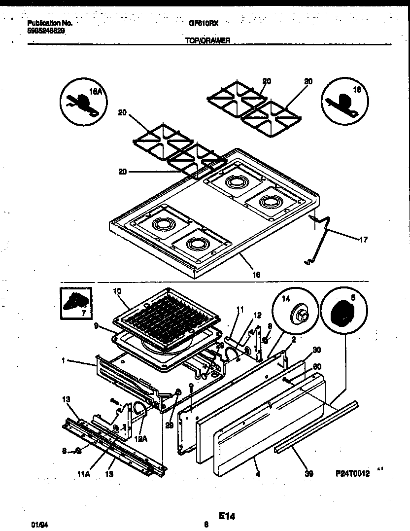 05 - COOKTOP AND BROILER DRAWER PARTS