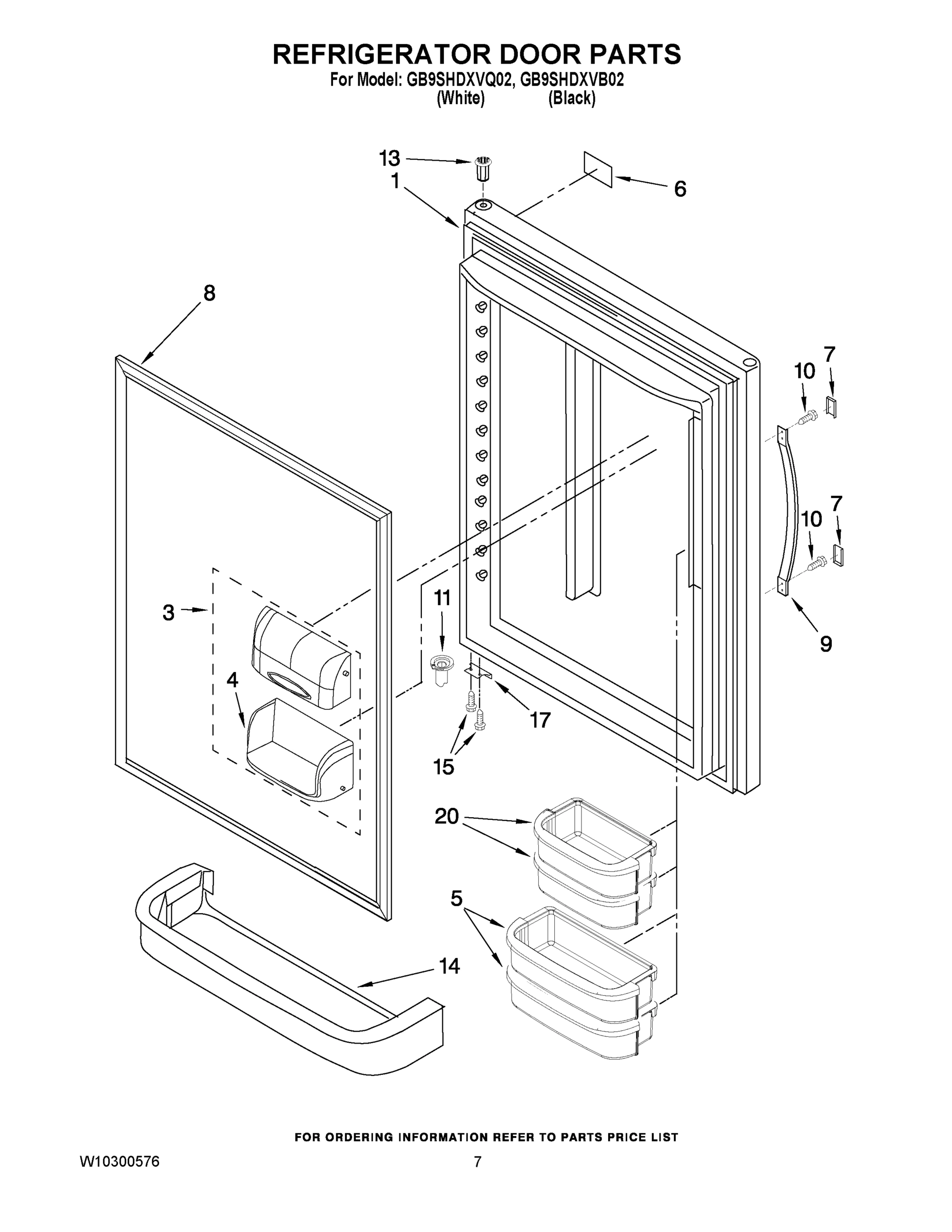 04 - REFRIGERATOR DOOR PARTS