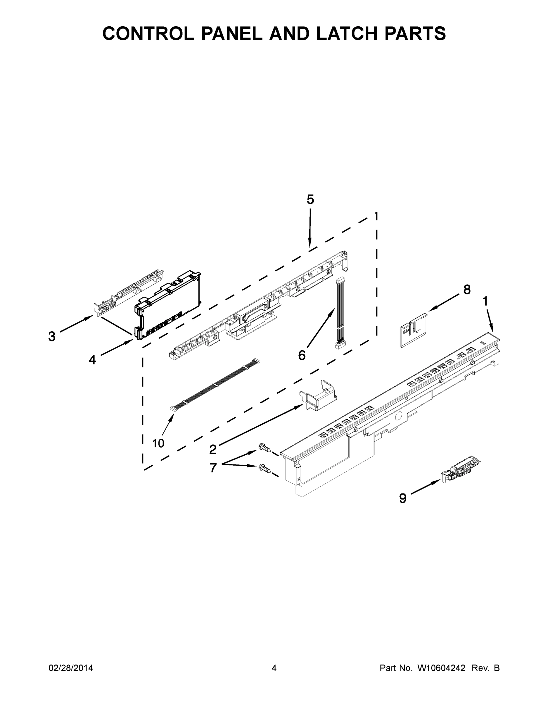 03 - CONTROL PANEL AND LATCH PARTS