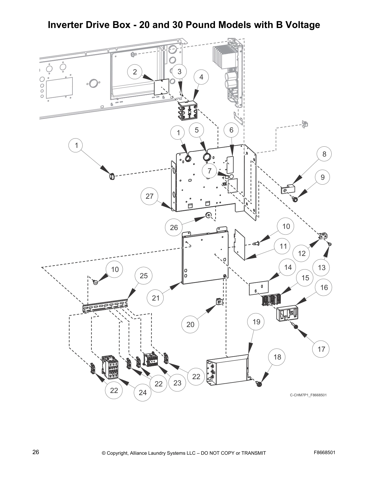 Inverter Drive Box - 20 and 30 Pound Models with B Voltage