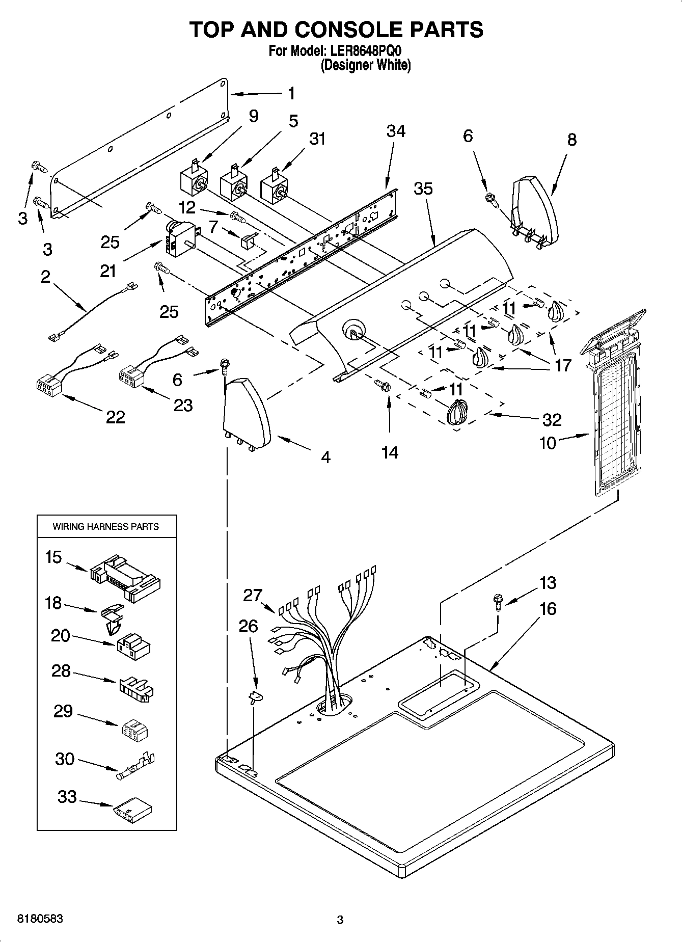 02 - TOP AND CONSOLE PARTS