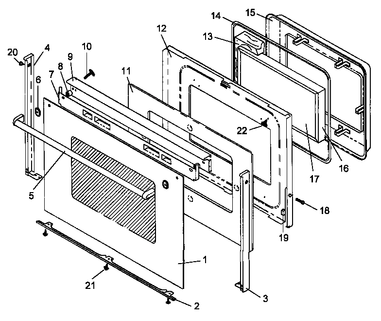 05 - OVEN DOOR ASSY