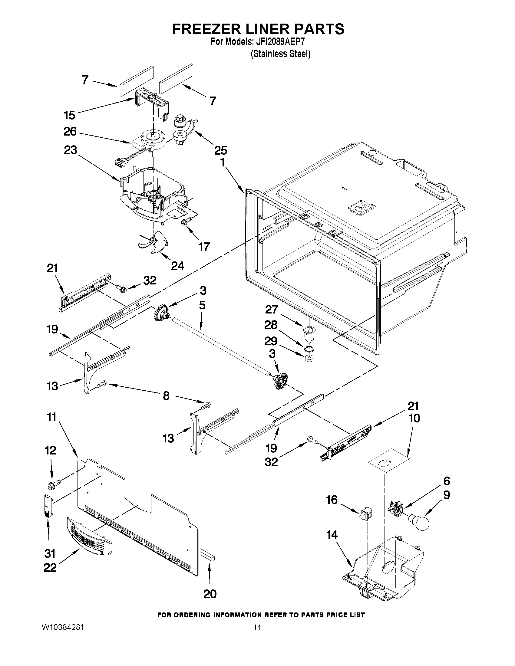 06 - FREEZER LINER PARTS