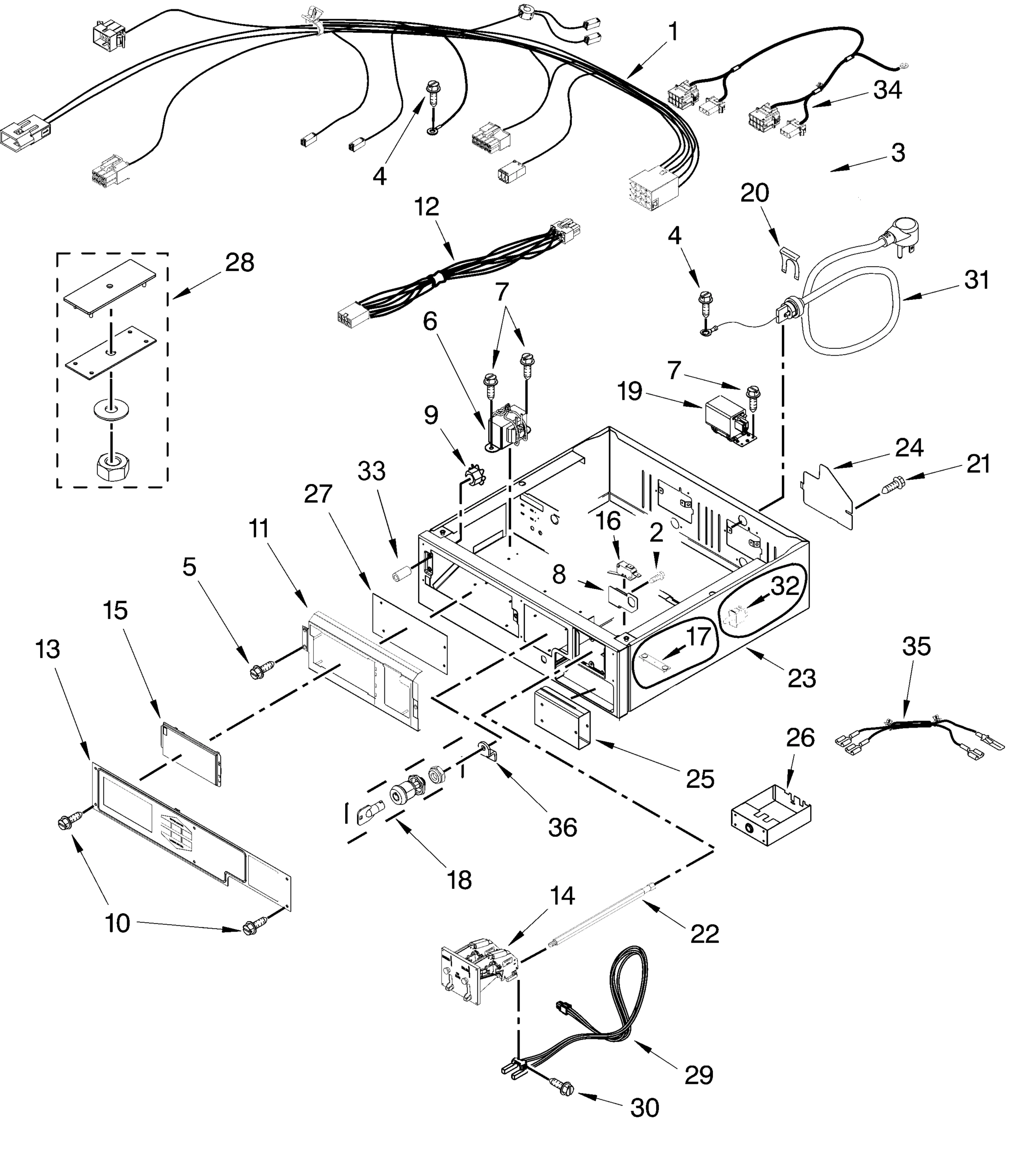 CONTROL PANEL AND SEPARATOR PARTS