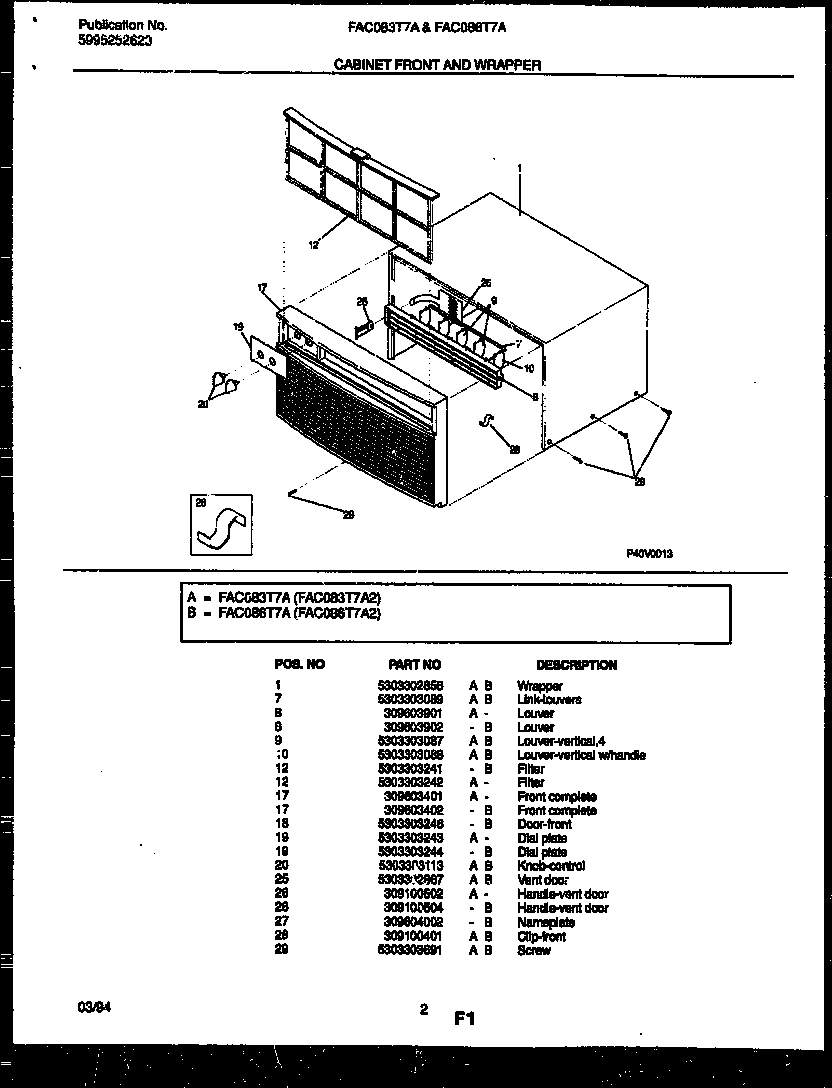 02 - CABINET FRONT AND WRAPPER