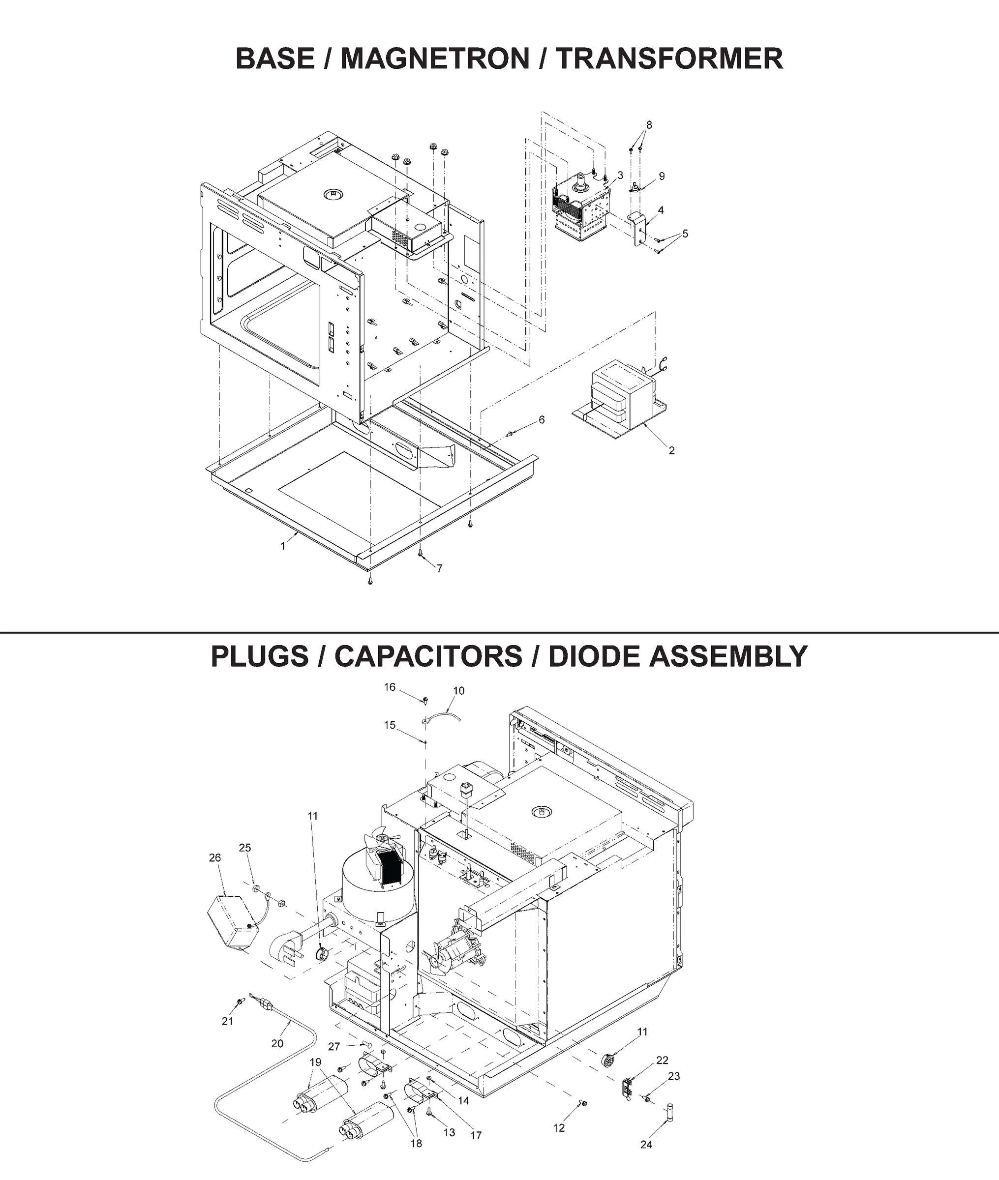 BASE / MAGNETRON / TRANSFORMER