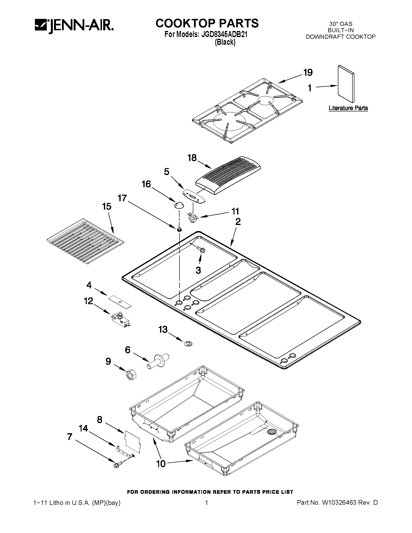 01 - COOKTOP PARTS