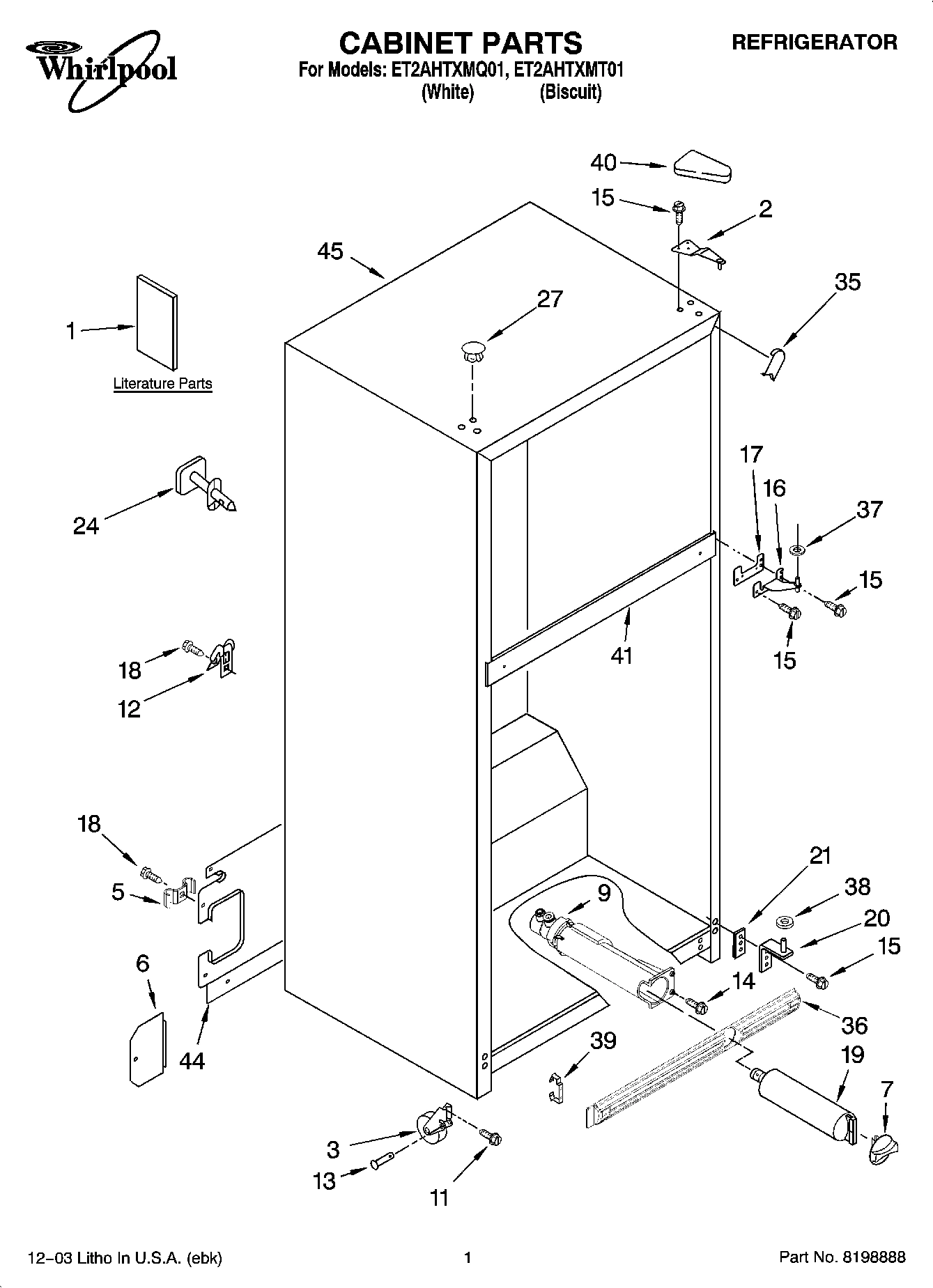 01 - CABINET PARTS