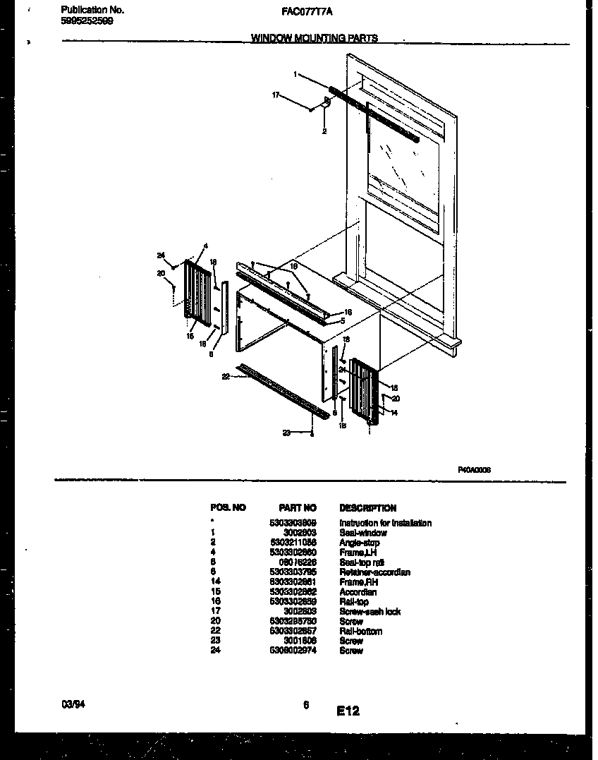 06 - WINDOW MOUNTING PARTS