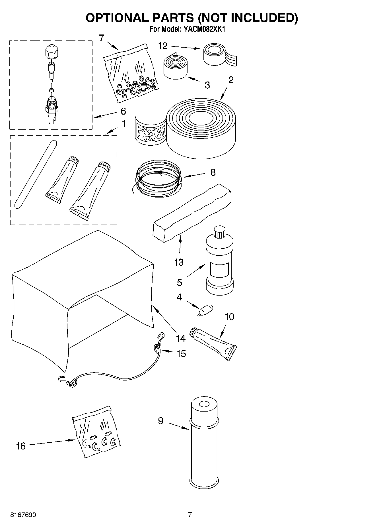 04 - OPTIONAL PARTS (NOT INCLUDED)