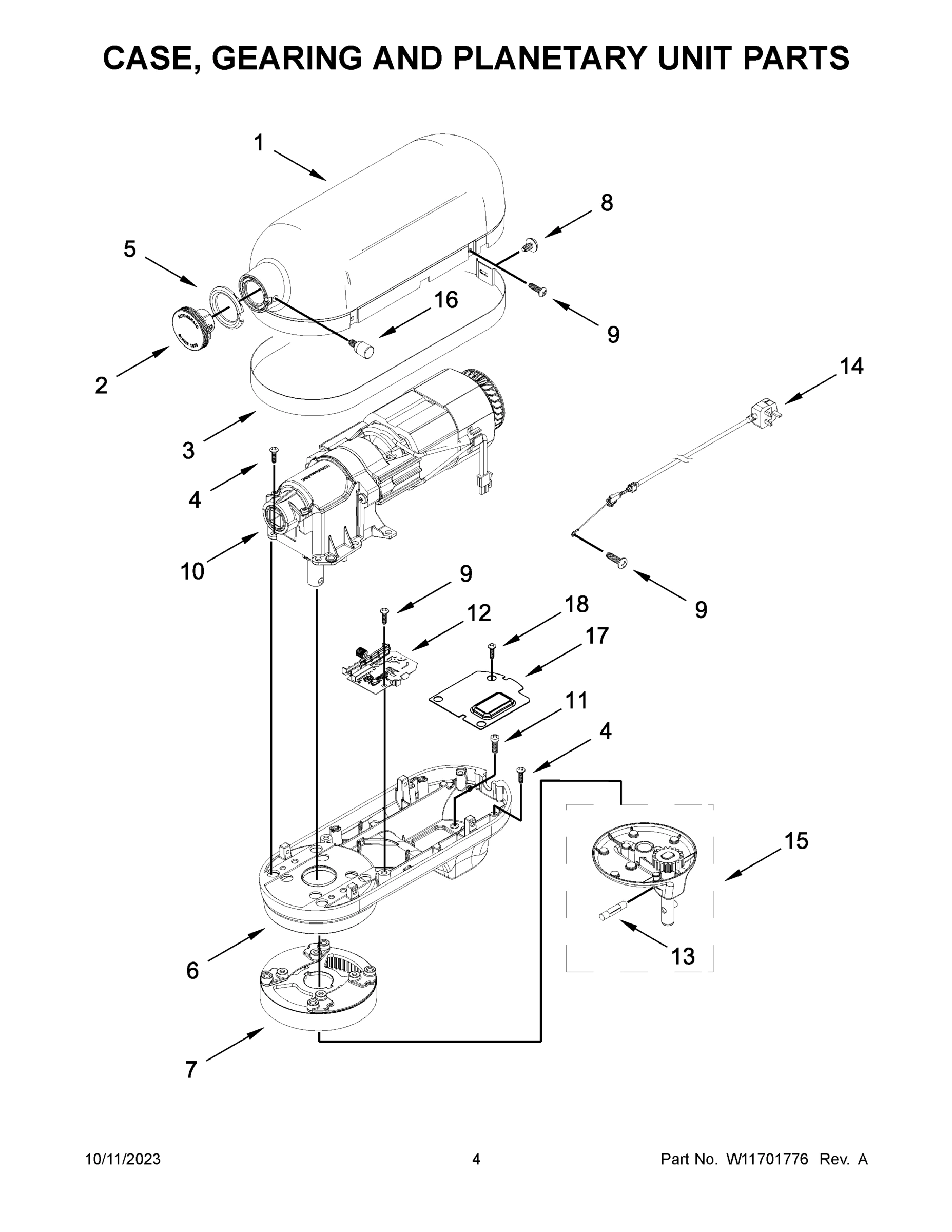 03 - CASE, GEARING AND PLANETARY UNIT PARTS