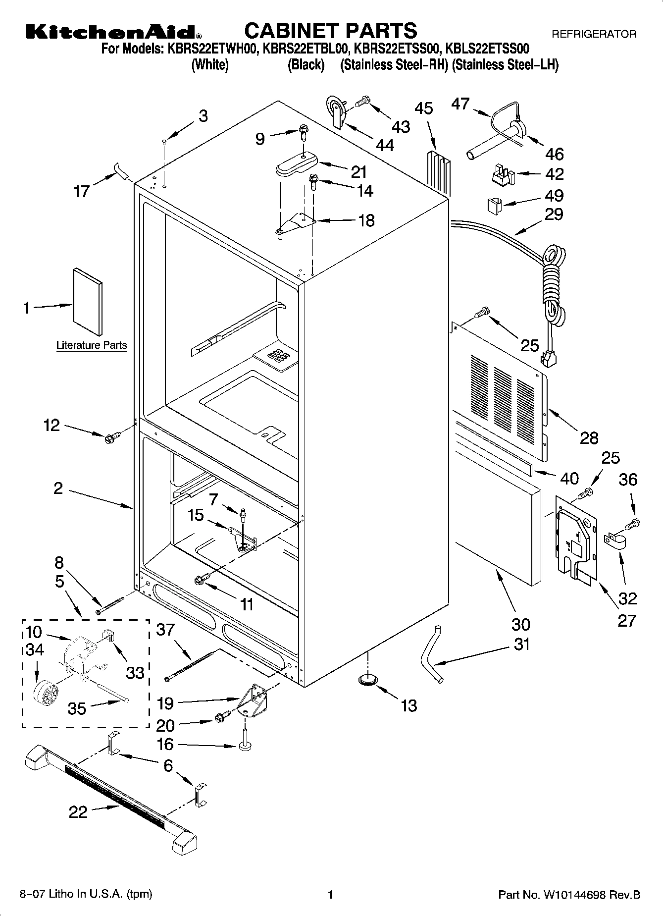 01 - CABINET PARTS