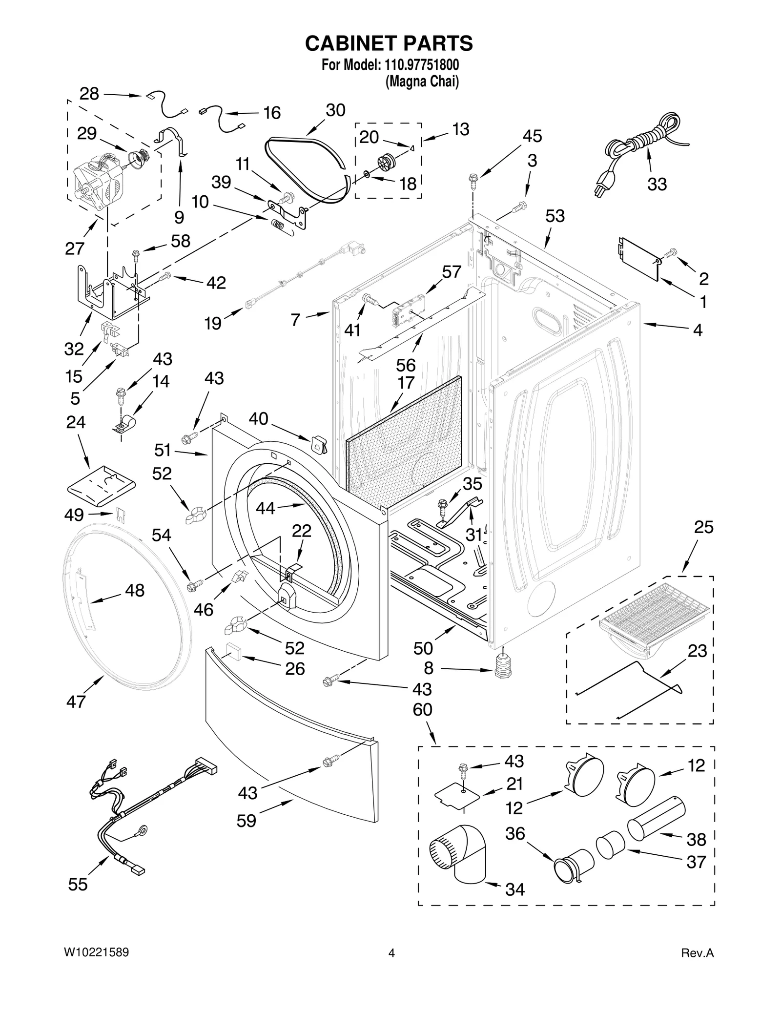 CABINET PARTS
