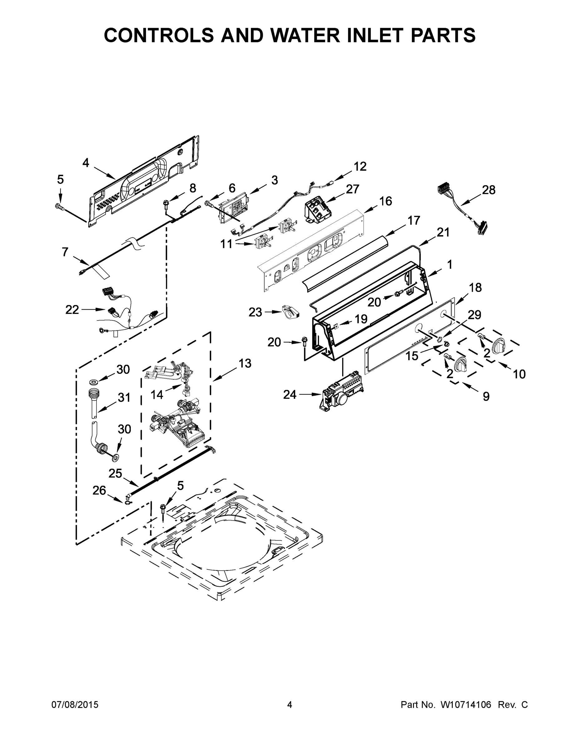 03 - CONTROLS AND WATER INLET PARTS