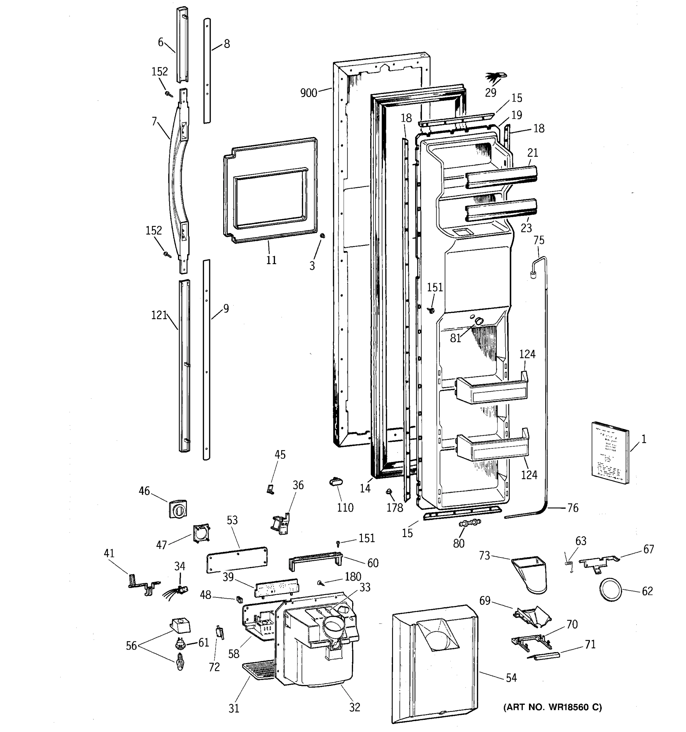 FREEZER DOOR