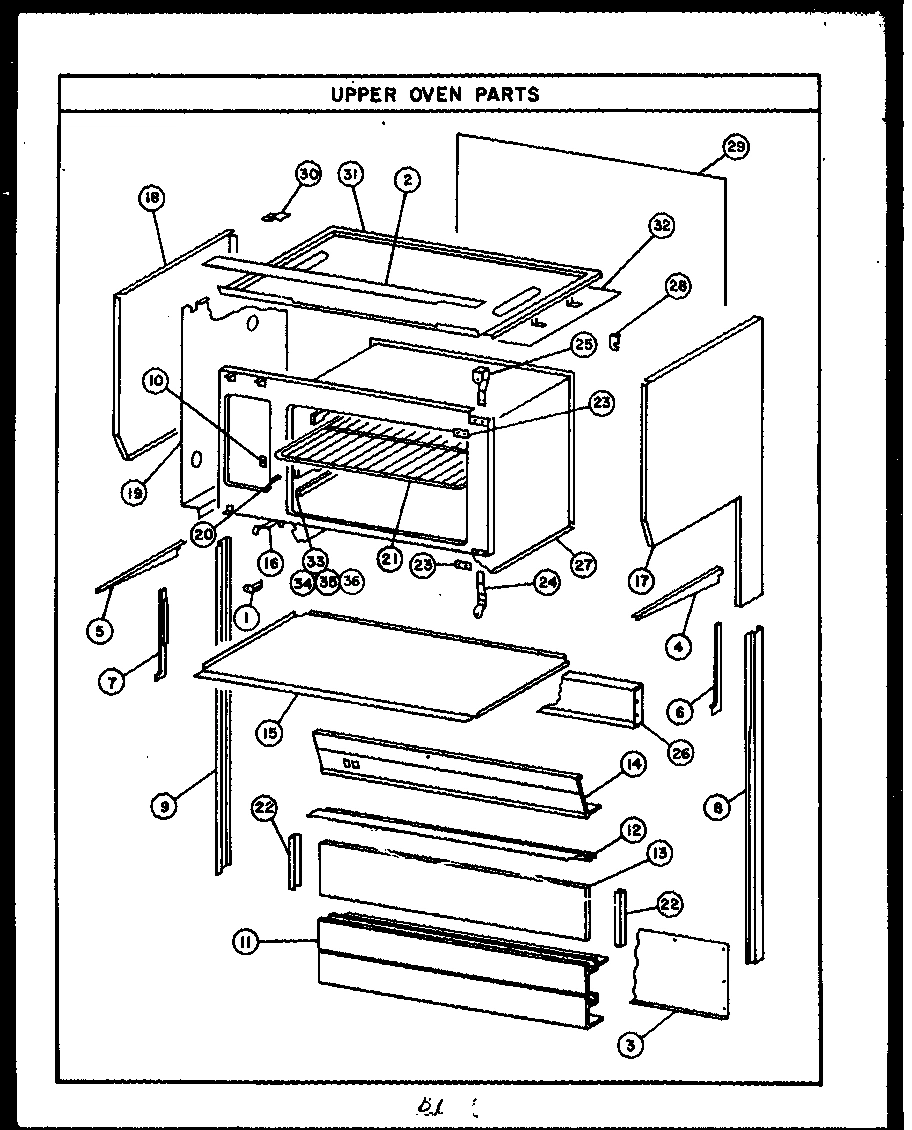 05 - UPPER OVEN PARTS
