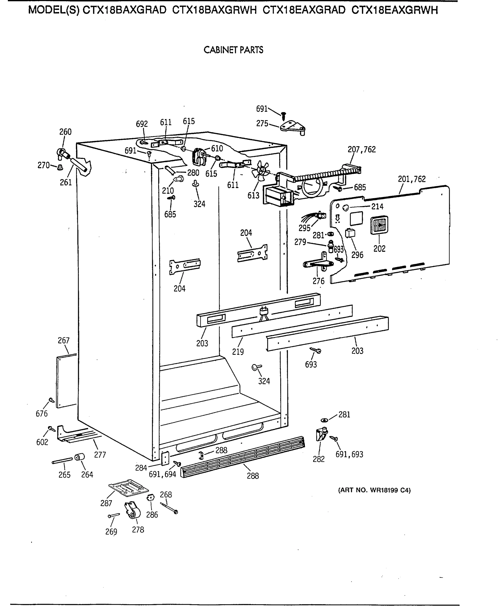 CABINET PARTS