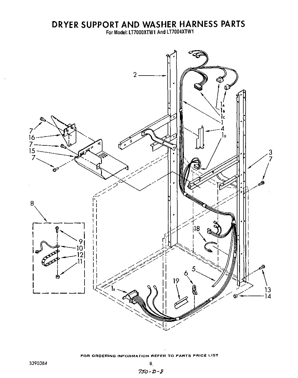 06 - DRYER SUPPORT AND WASHER HARNESS