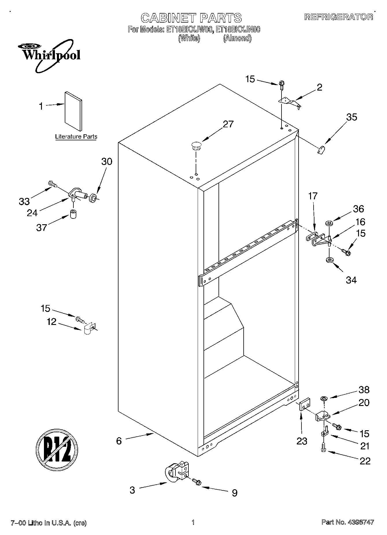 01 - CABINET, LITERATURE