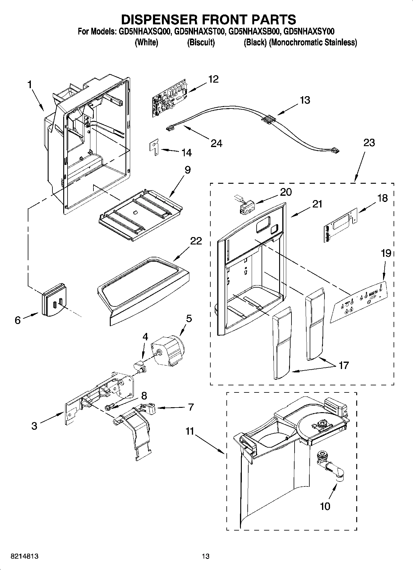 08 - DISPENSER FRONT PARTS