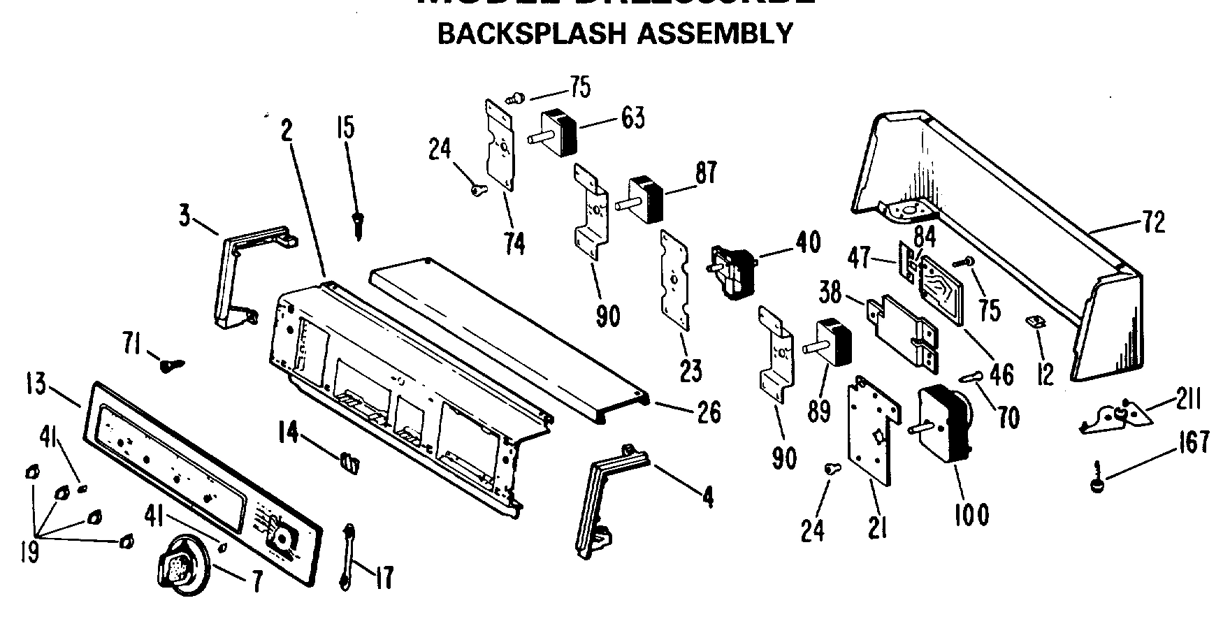 BACKSPLASH ASSEMBLY