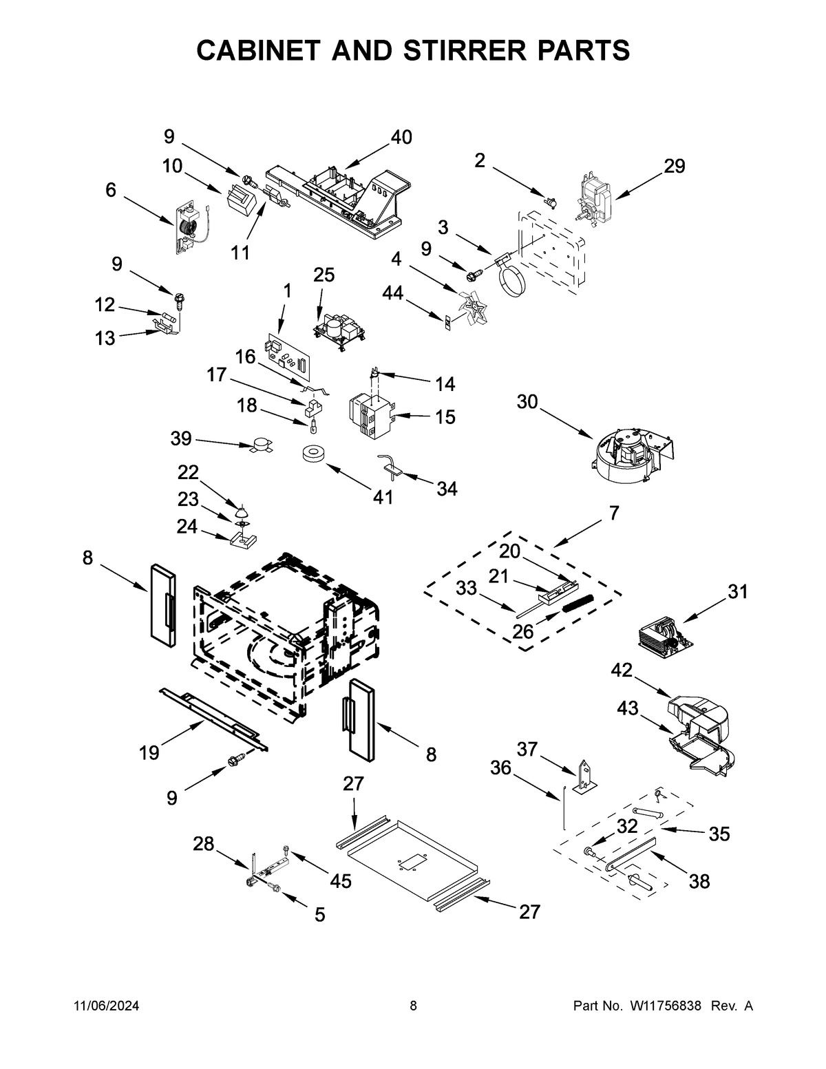05 - CABINET AND STIRRER PARTS