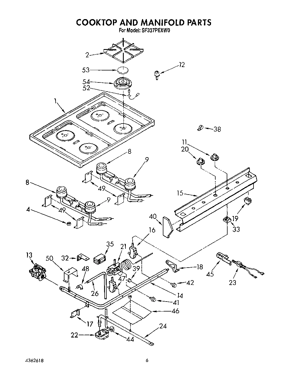 05 - COOKTOP AND MANIFOLD, LIT/OPTIONAL