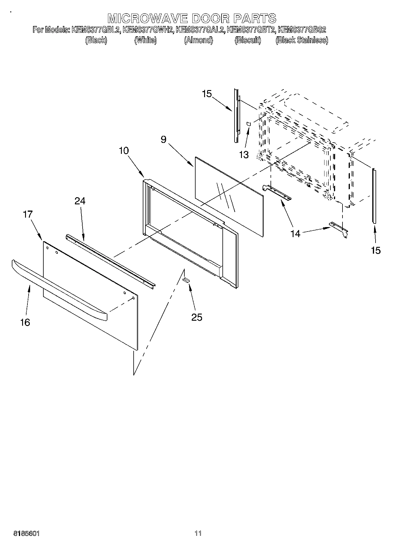09 - MICROWAVE DOOR, OPTIONAL