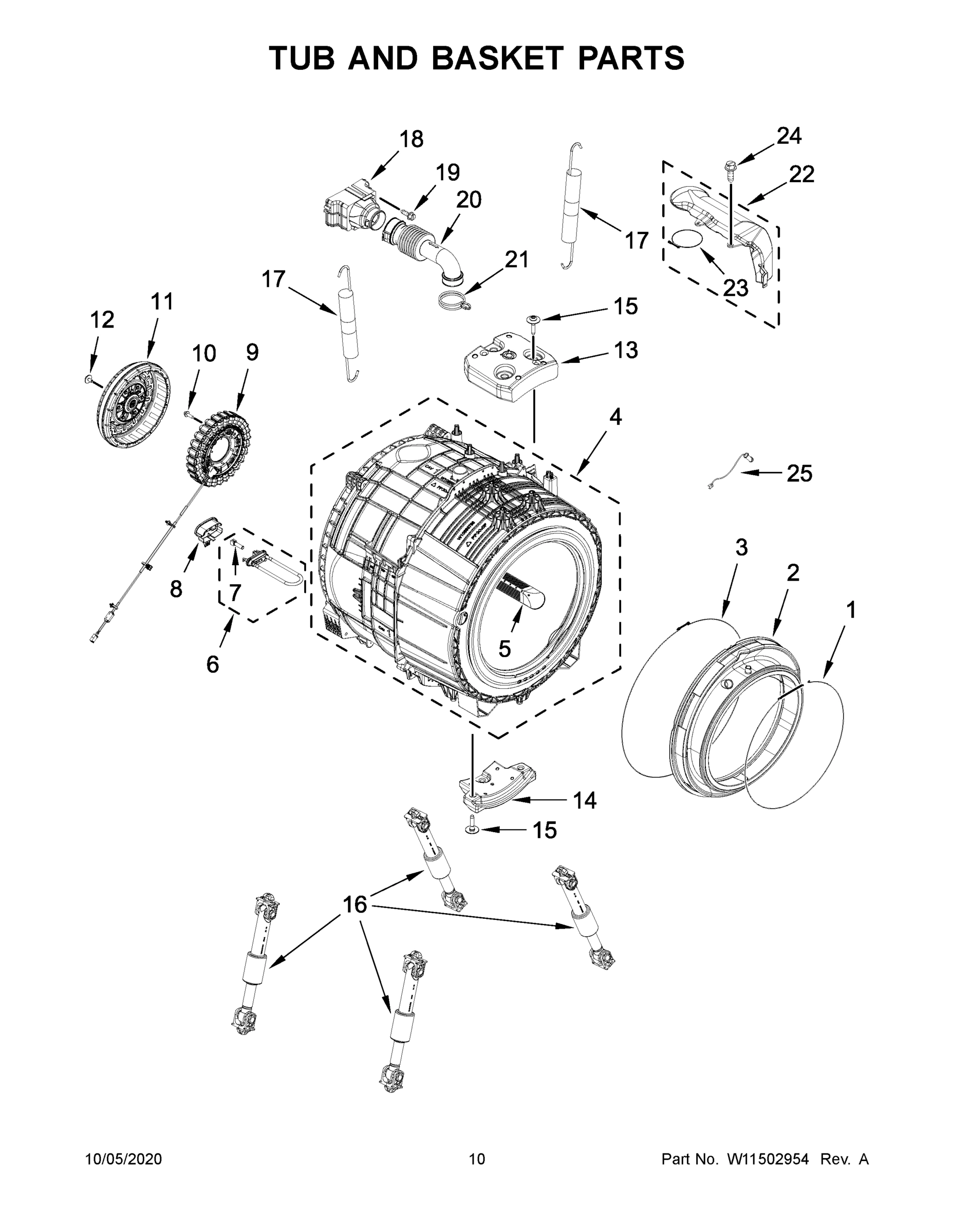 06 - TUB AND BASKET PARTS