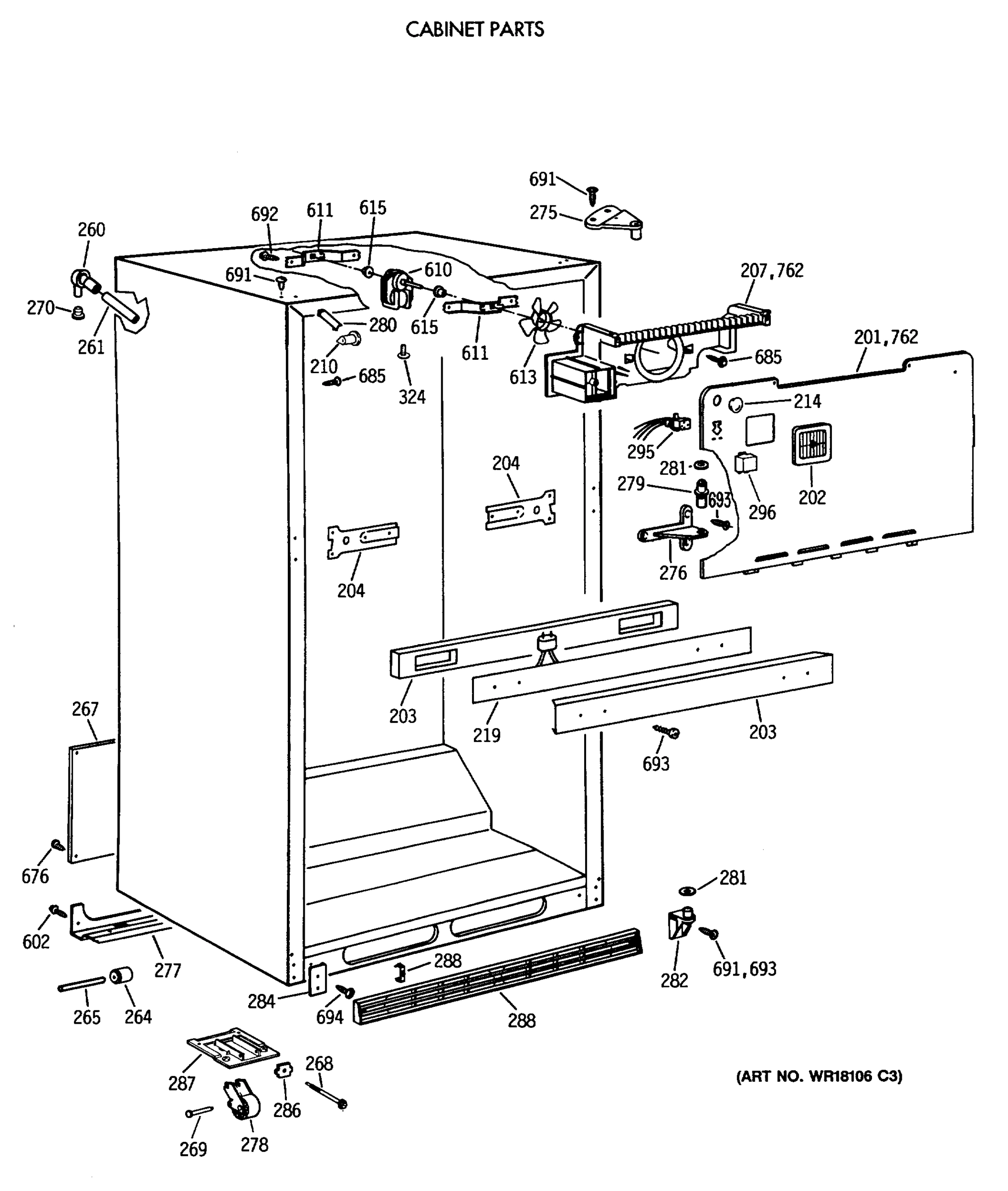 CABINET PARTS