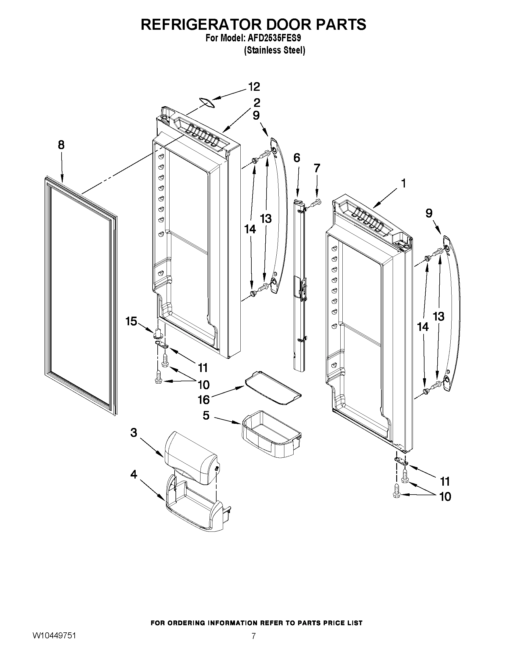 04 - REFRIGERATOR DOOR PARTS