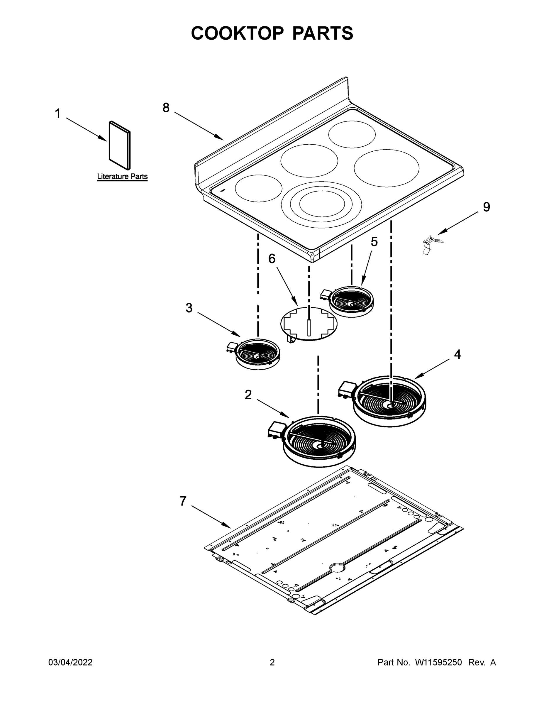 02 - COOKTOP PARTS