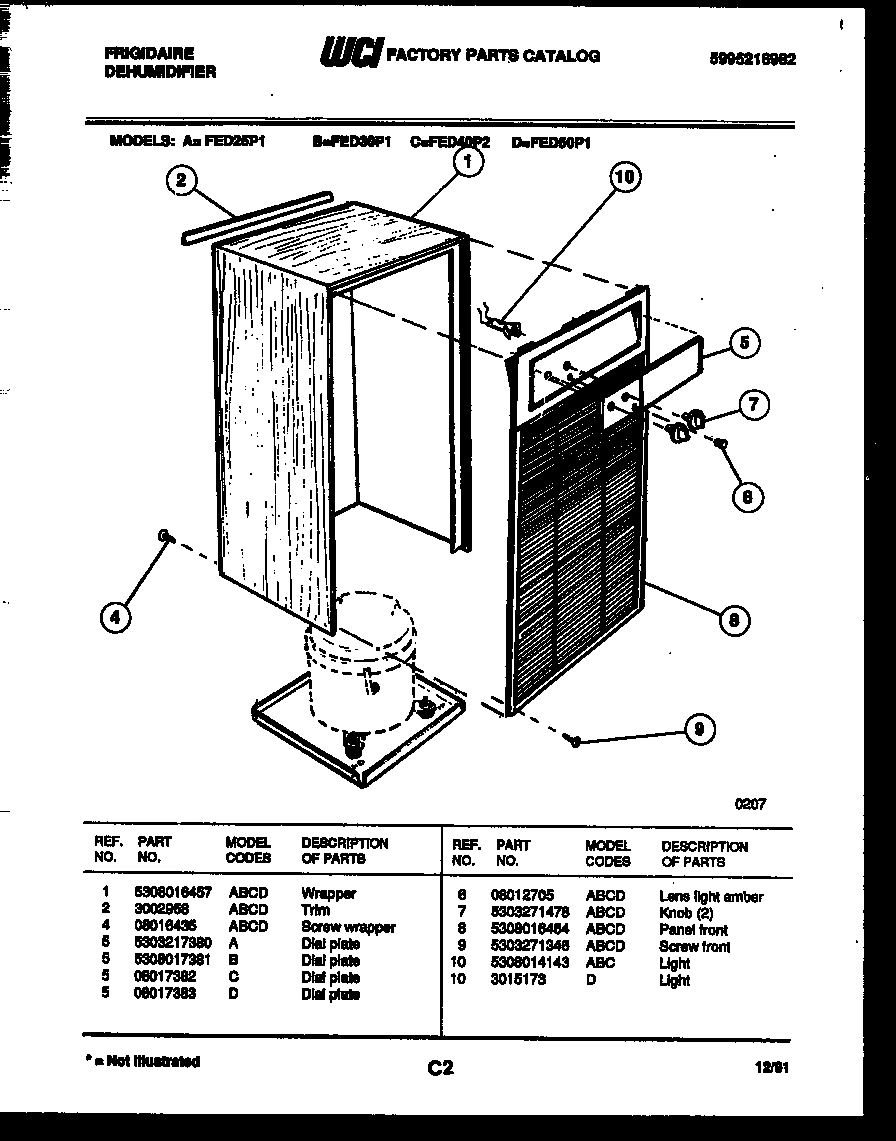 03 - CABINET AND CONTROL PARTS