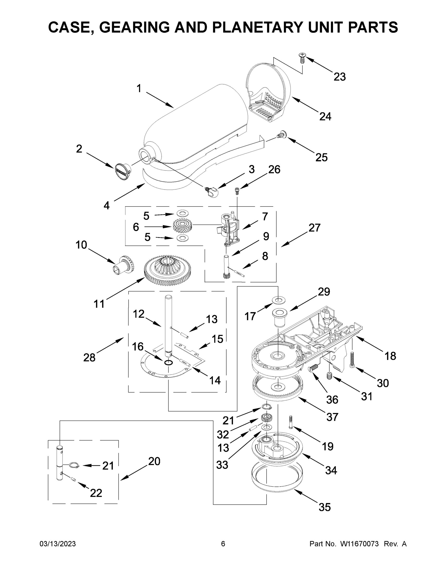 04 - CASE, GEARING AND PLANETARY UNIT PARTS