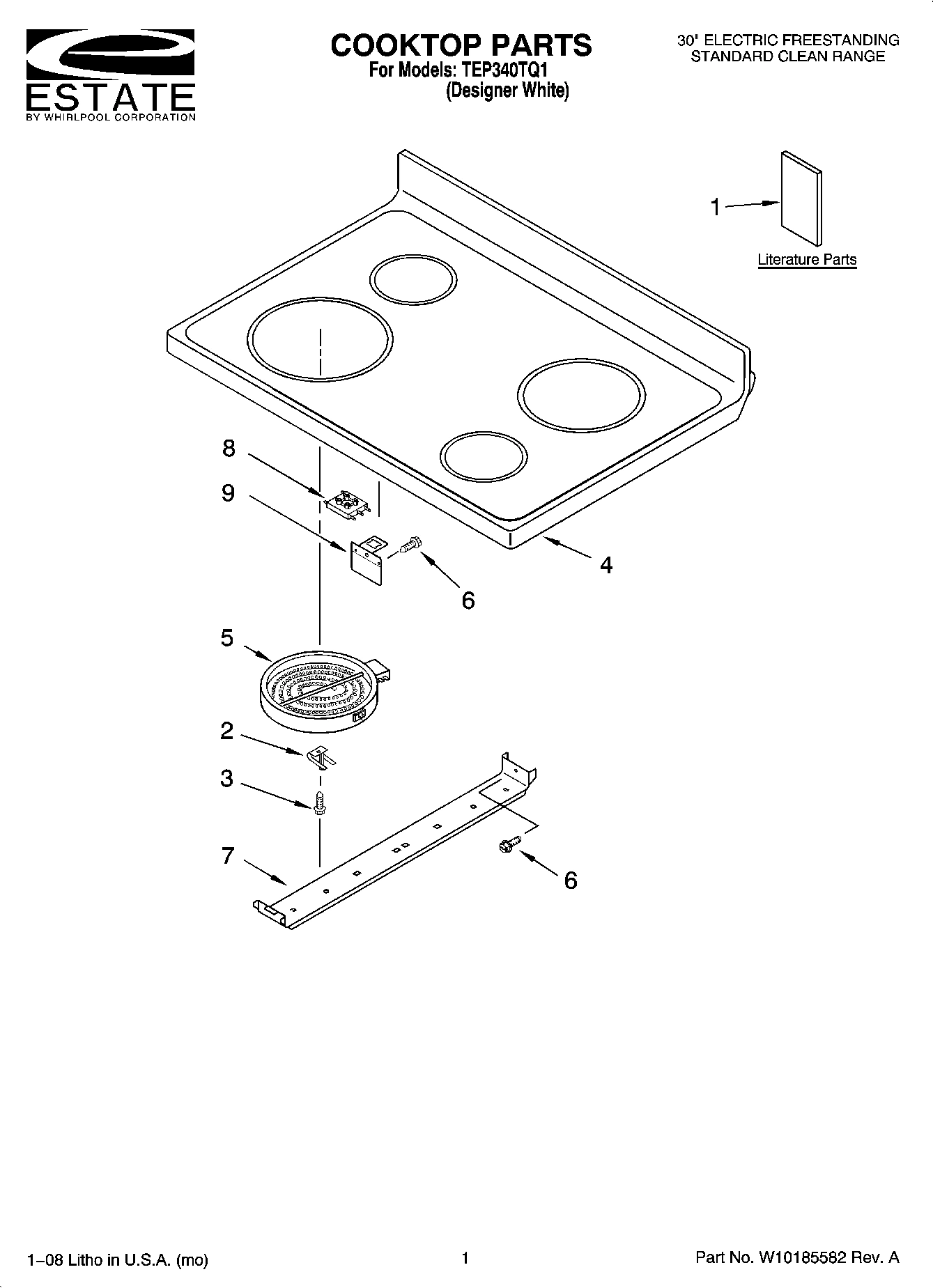 01 - COOKTOP PARTS