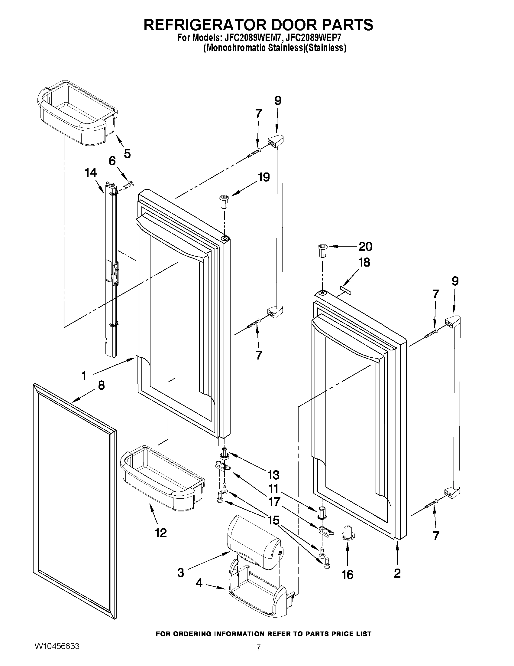 04 - REFRIGERATOR DOOR PARTS